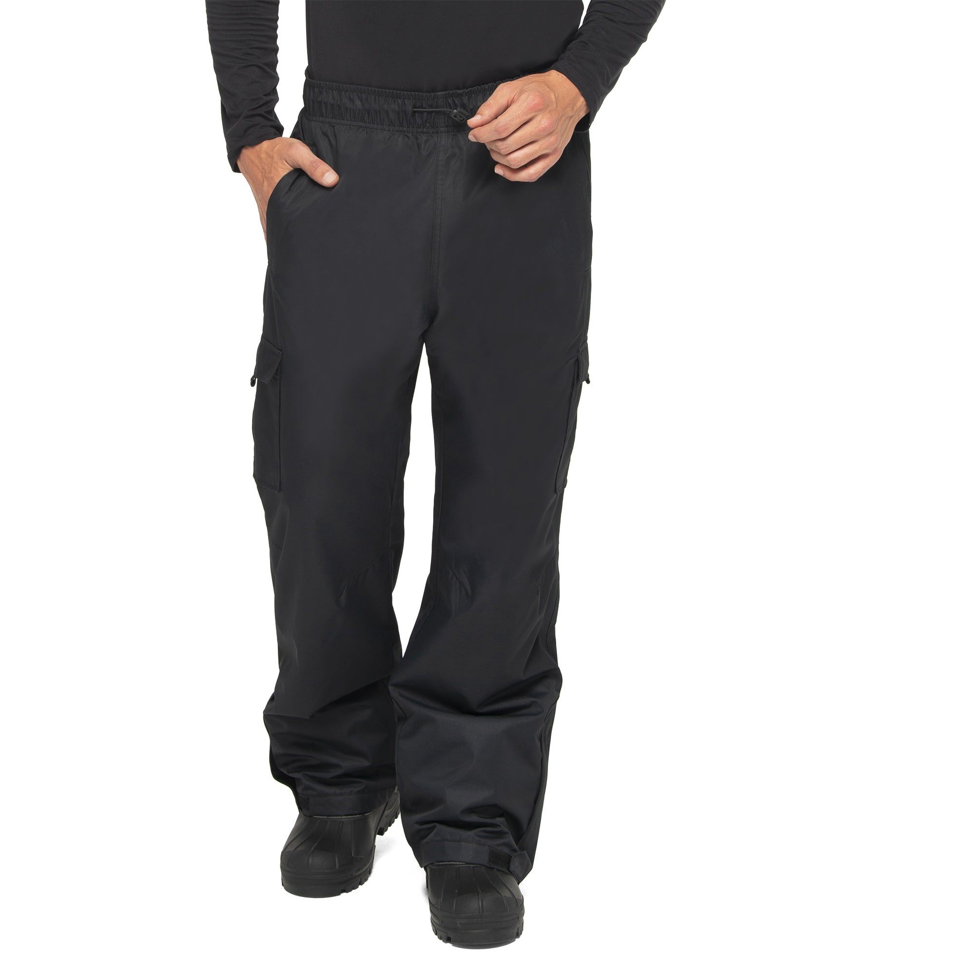 Arctix Men's Sentinel Pull Over Fleece-Lined Cargo Snow Pants, Black, Large  (36-38W * 30L) : : Clothing, Shoes & Accessories