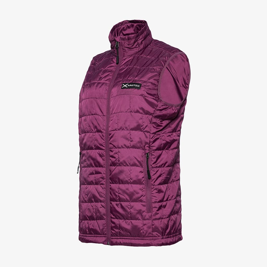 Stample Snowflake Jacquard Quilted Vest Pink