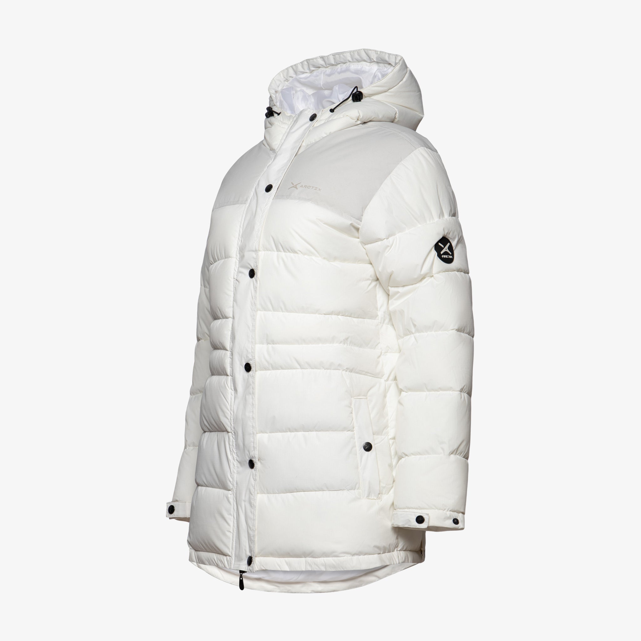 Arctix Women's Lightweight Quilted Jacket - Insulated, Water Resistant, Hooded, With Cinched Waist & Hand Warmer Pockets