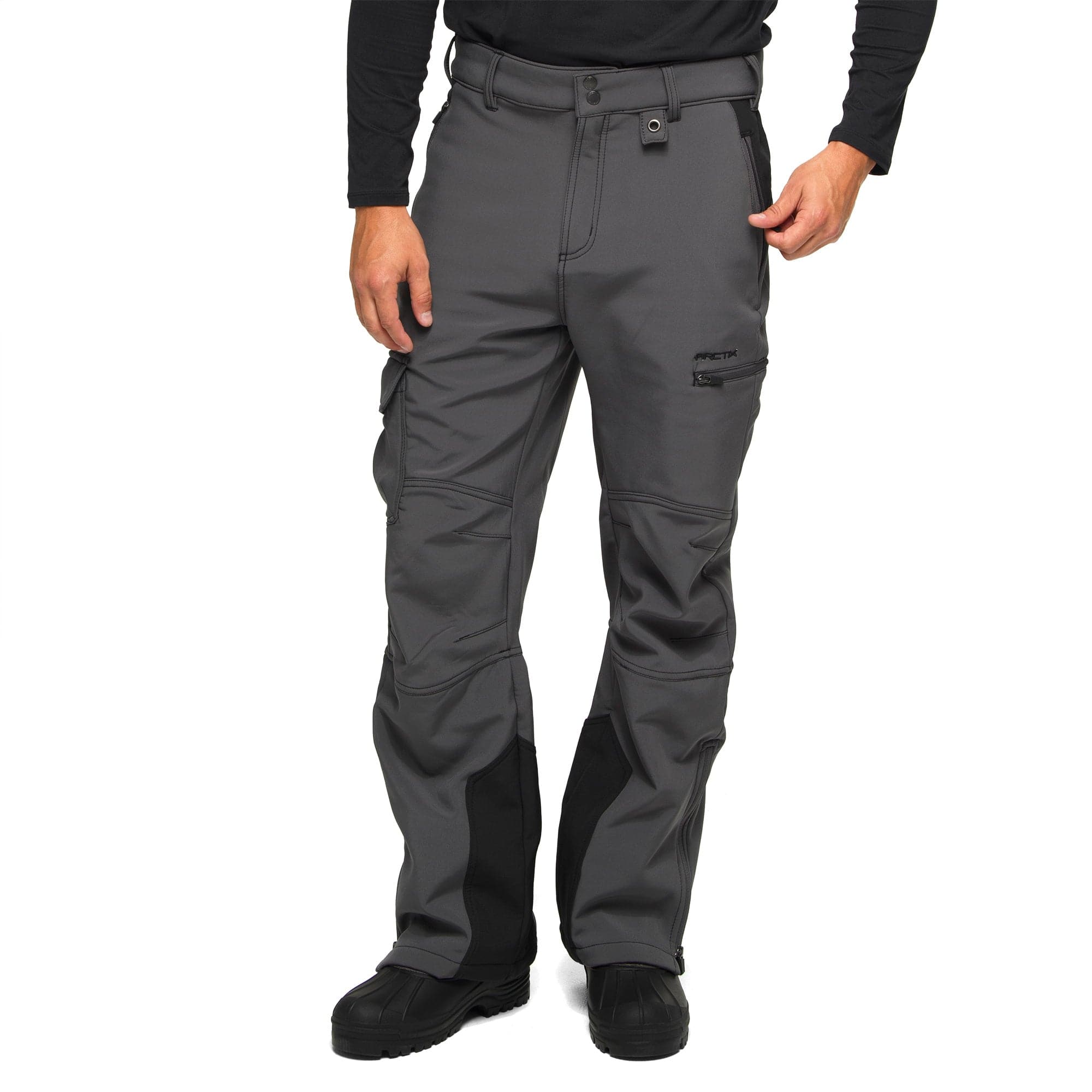 Mens fleece lined softshell pants deals