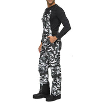 Men's Camo Overalls Tundra Bib With Added Reflective Visibility