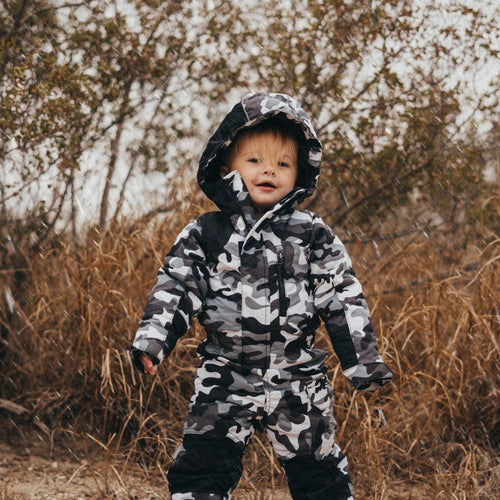 Kids Camo Dancing Bear Insulated Snow Suit Coveralls – Arctix