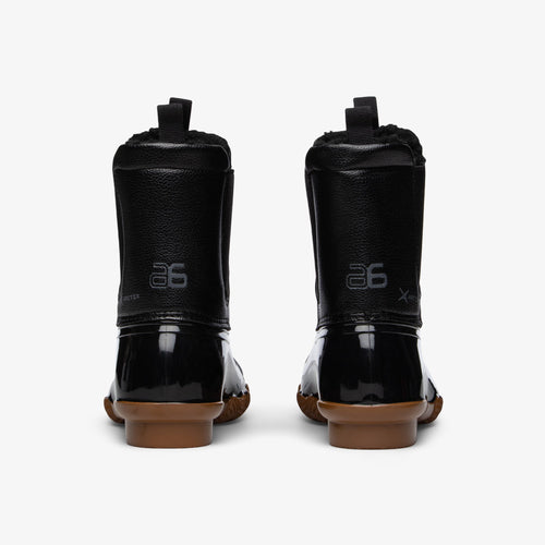 all black duck boots